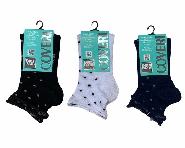 Enrico Coveri Calzino Donna Corto Cotone Mercerizzato Coveri Papaya 237 3 Enrico Coveri Calzino Donna Corto Cotone Mercerizzato Coveri Papaya 237