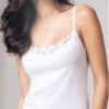 Canottiera Donna Spalla Stretta Top Cotone 100% Nottingham V3311 -Moda Intimo Negozio 3311strett