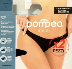 Slip Donna Invisibile Vita Bassa Cotone Elasticizzato Pompea Essential