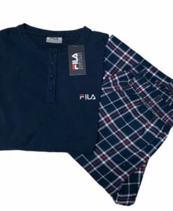 Pigiama Donna Fila 4075 Cotone Caldo Invernale -Moda Intimo Negozio 4075 b