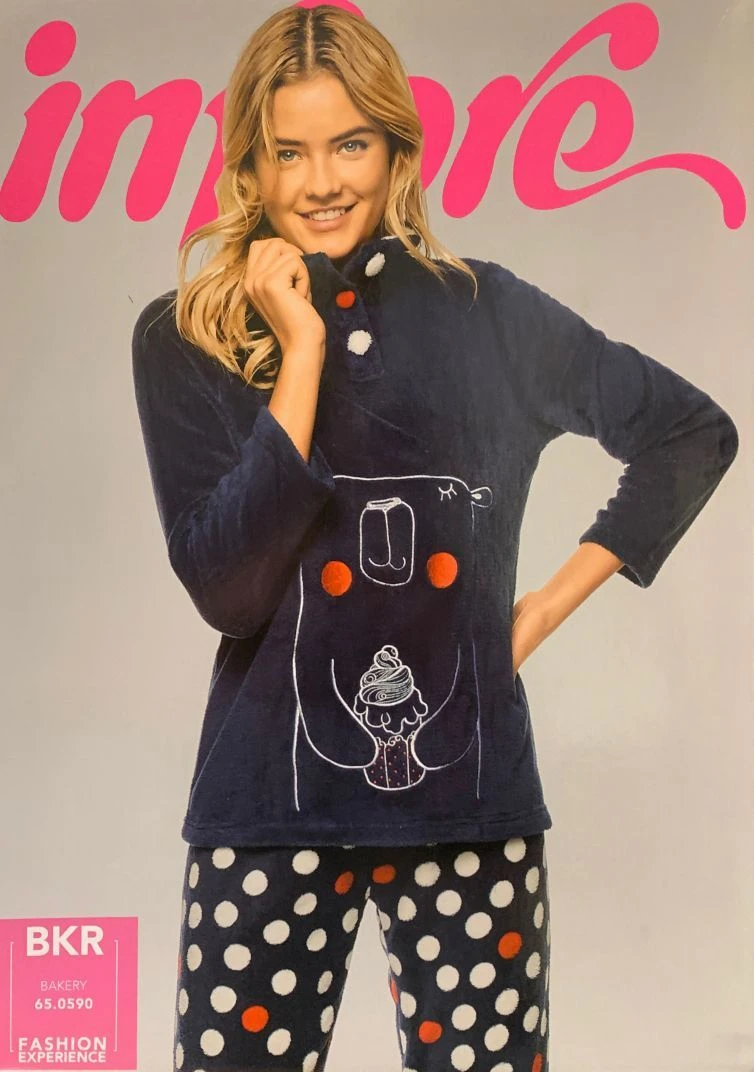 Pigiama Donna Coral Pile Infiore 590 3 Pigiama Donna Coral Pile Infiore 590