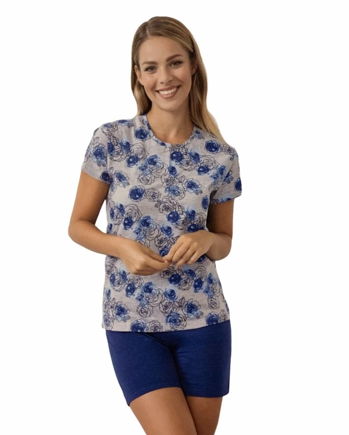 Pigiama Donna Corto 100% Cotone IL GRANCHIO Lady 817 Special Price 4 Pigiama Donna Corto 100% Cotone IL GRANCHIO Lady 817 Special Price - immagine 2