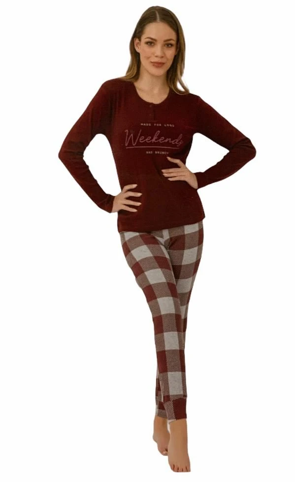 Pigiama Donna 100% Caldo Cotone Il Granchio 6001 3 Pigiama Donna 100% Caldo Cotone Il Granchio 6001