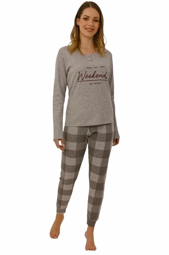 Pigiama Donna 100% Caldo Cotone Il Granchio 6001 4 Pigiama Donna 100% Caldo Cotone Il Granchio 6001 - immagine 2