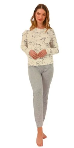 Pigiama Donna Calibrato 100% Caldo Cotone Il Granchio 6007/C -Moda Intimo Negozio 6007 pa 1