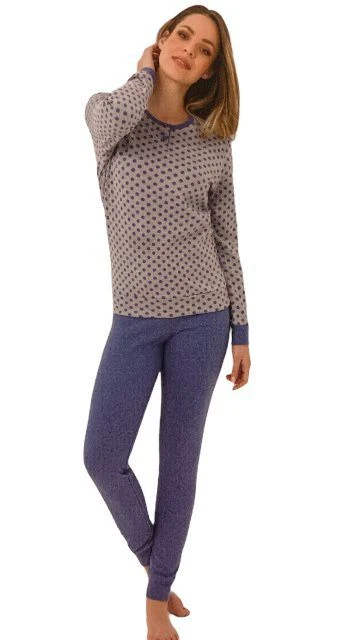 Pigiama Donna Cotone Felpato Punto Milano Il Granchio 6009 3 Pigiama Donna Cotone Felpato Punto Milano Il Granchio 6009