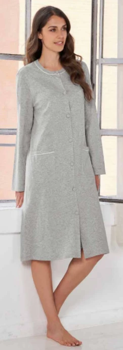 Vestaglia Donna 100% Cotone Jersey Linclalor 71369