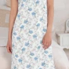 Camicia Da Notte Spalla Larga 100% Cotone Jersey Linclalor 74432 -Moda Intimo Negozio 74432