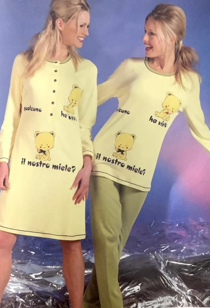 Camicia Da Notte Abito Casa 100% COTONE Interlock Linclalor 91911 Outlet 3 Camicia Da Notte Abito Casa 100% COTONE Interlock Linclalor 91911 Outlet