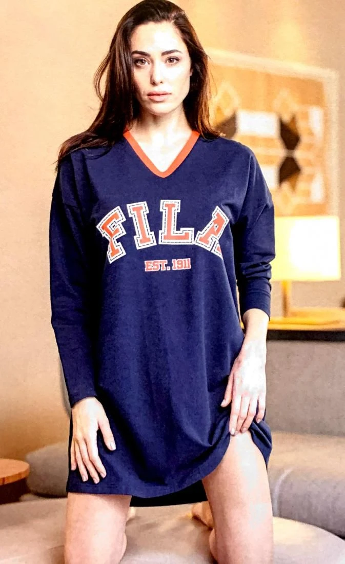 Abito Casa Maxi Maglia Donna Fila 4072 Cotone Pesante Invernale 5 Abito Casa Maxi Maglia Donna Fila 4072 Cotone Pesante Invernale - immagine 3