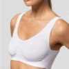 Brassiere Spalla Larga Microfibra Seamless Pompea -Moda Intimo Negozio brassiere avanti