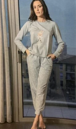 Pigiama Donna Fila 4067 Cotone Caldo Invernale 7 Pigiama Donna Fila 4067 Cotone Caldo Invernale -Moda Intimo Negozio c4067