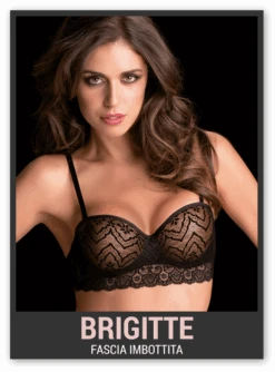 Reggiseno Balconcino Fascia Imbottita In Pizzo LoveandBra Art.Brigitte