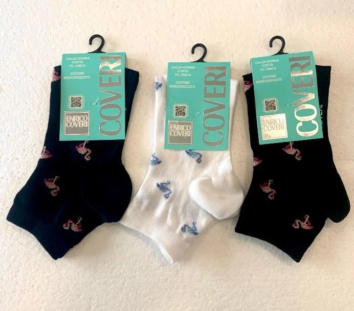 Enrico Coveri Calzino Donna Corto Cotone Mercerizzato Coveri Papaya 215 3 Enrico Coveri Calzino Donna Corto Cotone Mercerizzato Coveri Papaya 215