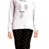 Pigiama Donna Manica Lunga 100% Cotone Karel 6152