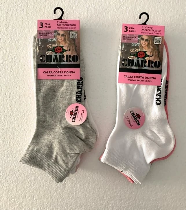 Calzino Donna Corto Cotone Mercerizzato El Charro Brenda 4 Calzino Donna Corto Cotone Mercerizzato El Charro Brenda - immagine 2